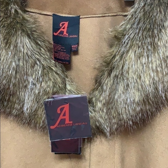 Adrienne Landau- Tan Fur Cape. NWT - Picture 4 of 4